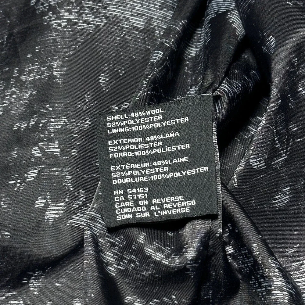 Jessica Simpson Black Wool Blend Boucle Textured Long Coat Women's Size‎ 2X
